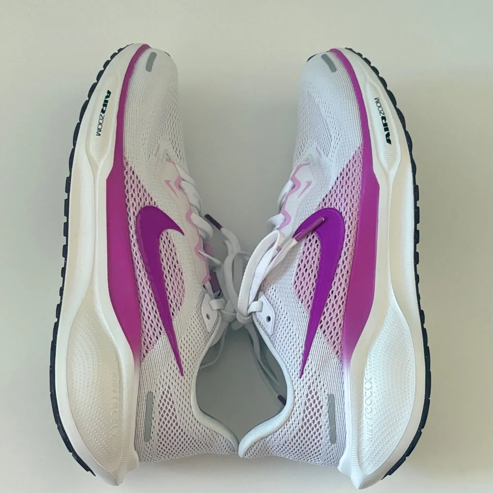 Nike Women's White and Pink Pegasus 41 - Picture 5 of 7